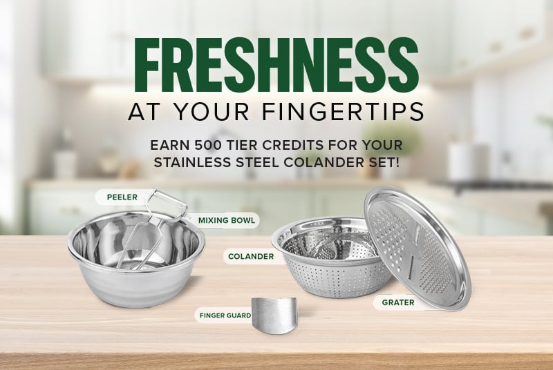 stainless steel colander