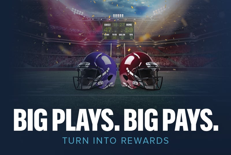 two football helmets