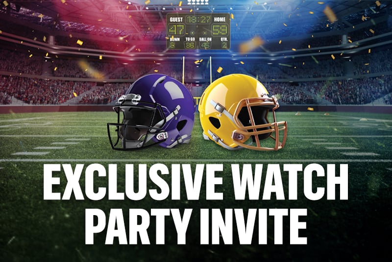 two football helmets