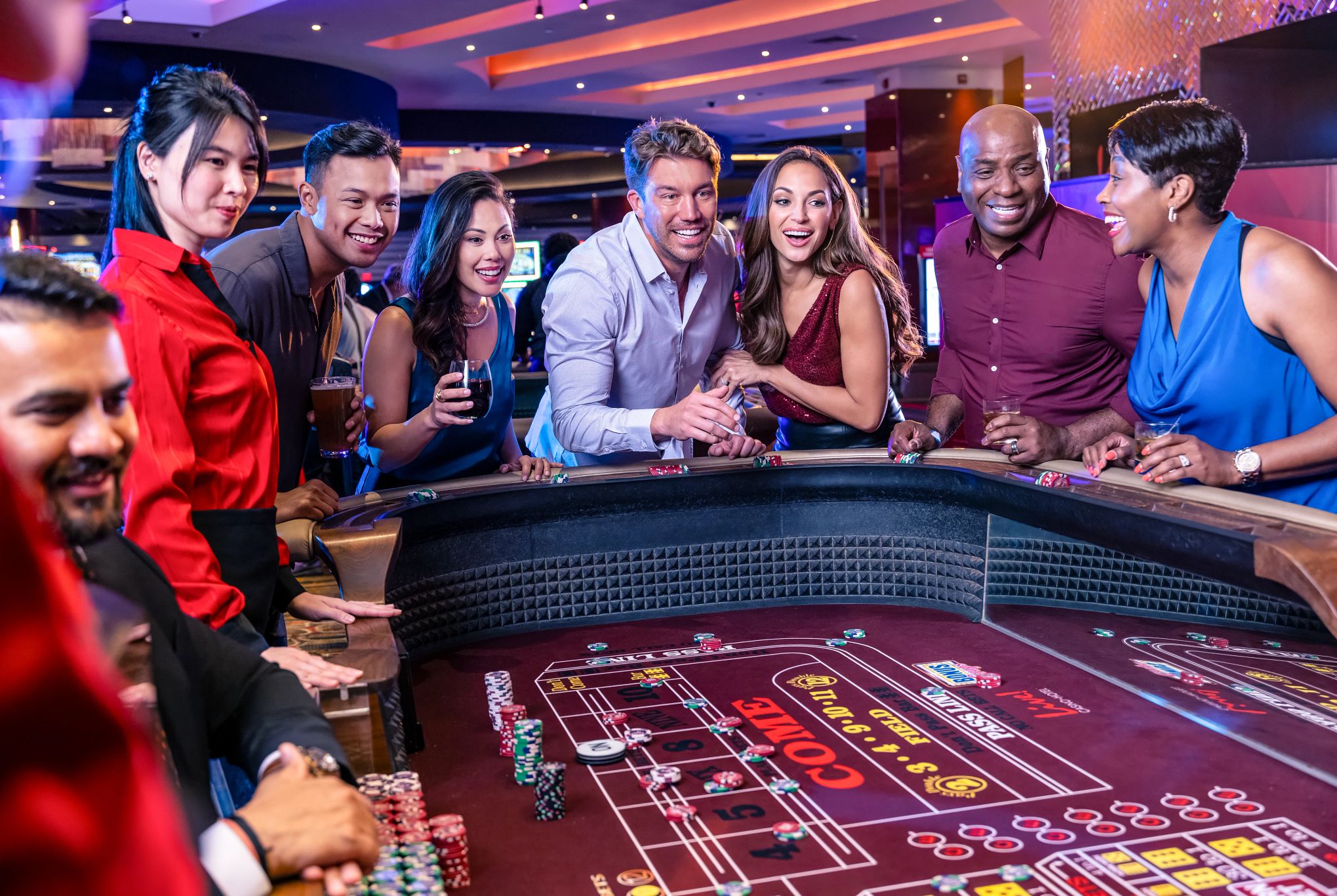 Guests playing Craps at Live! Casino.