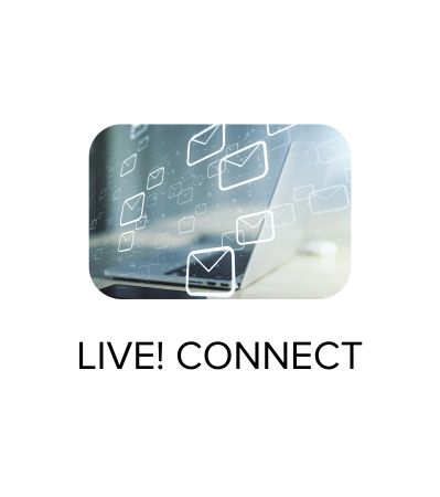 Icon of email icons flying across a screen