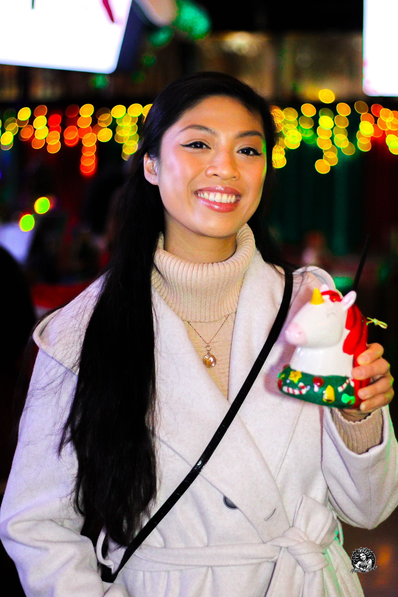 Girl with unicorn mug