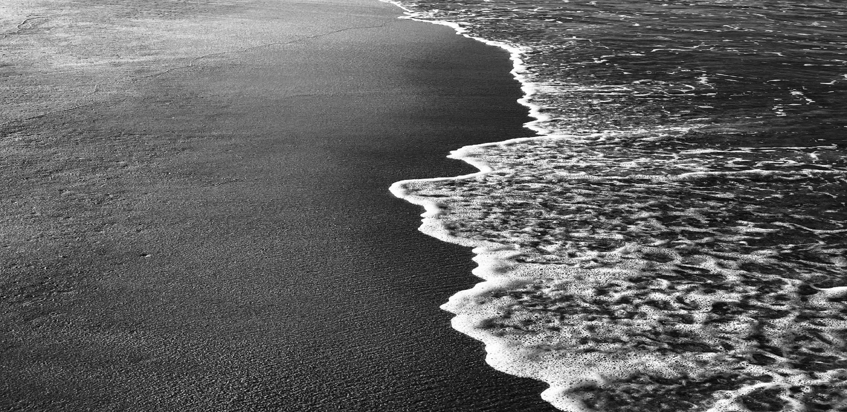 A wave reaching the shore