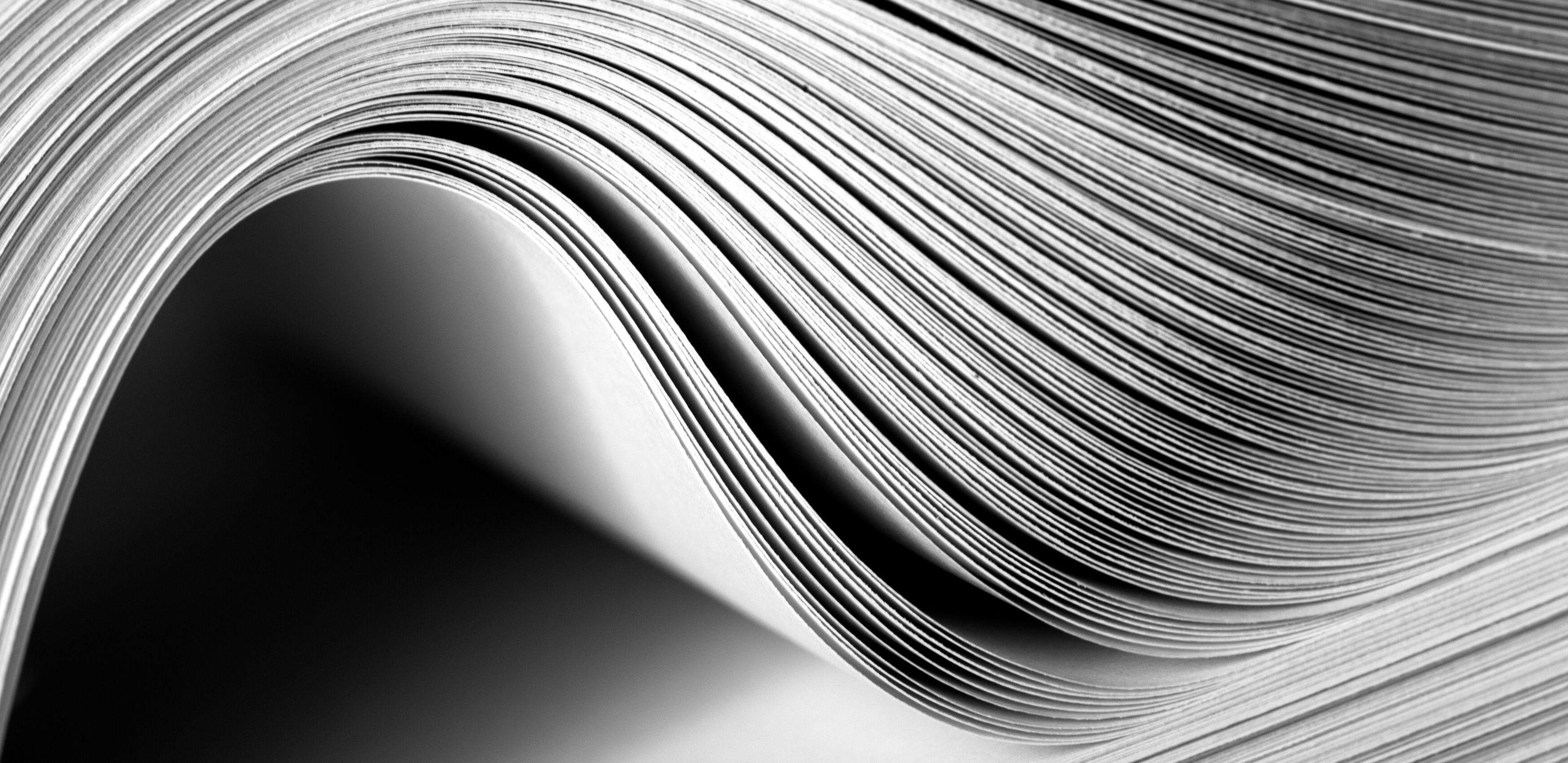 A book with all of the pages being turned at once