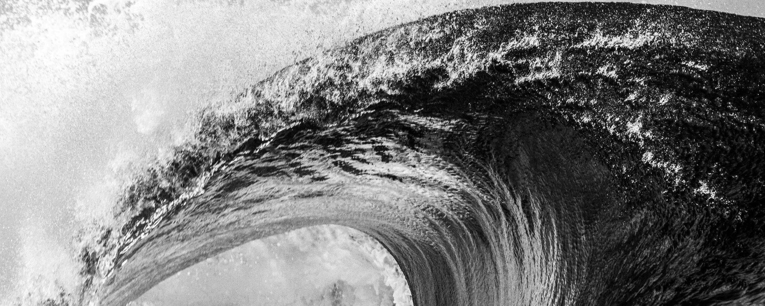 A large wave about to break