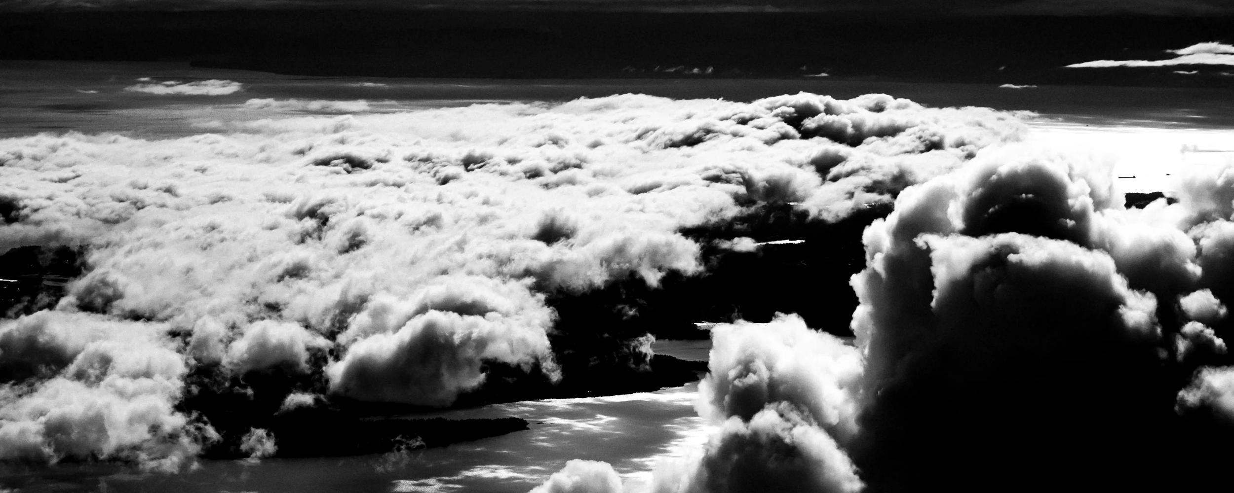 Storm clouds from above