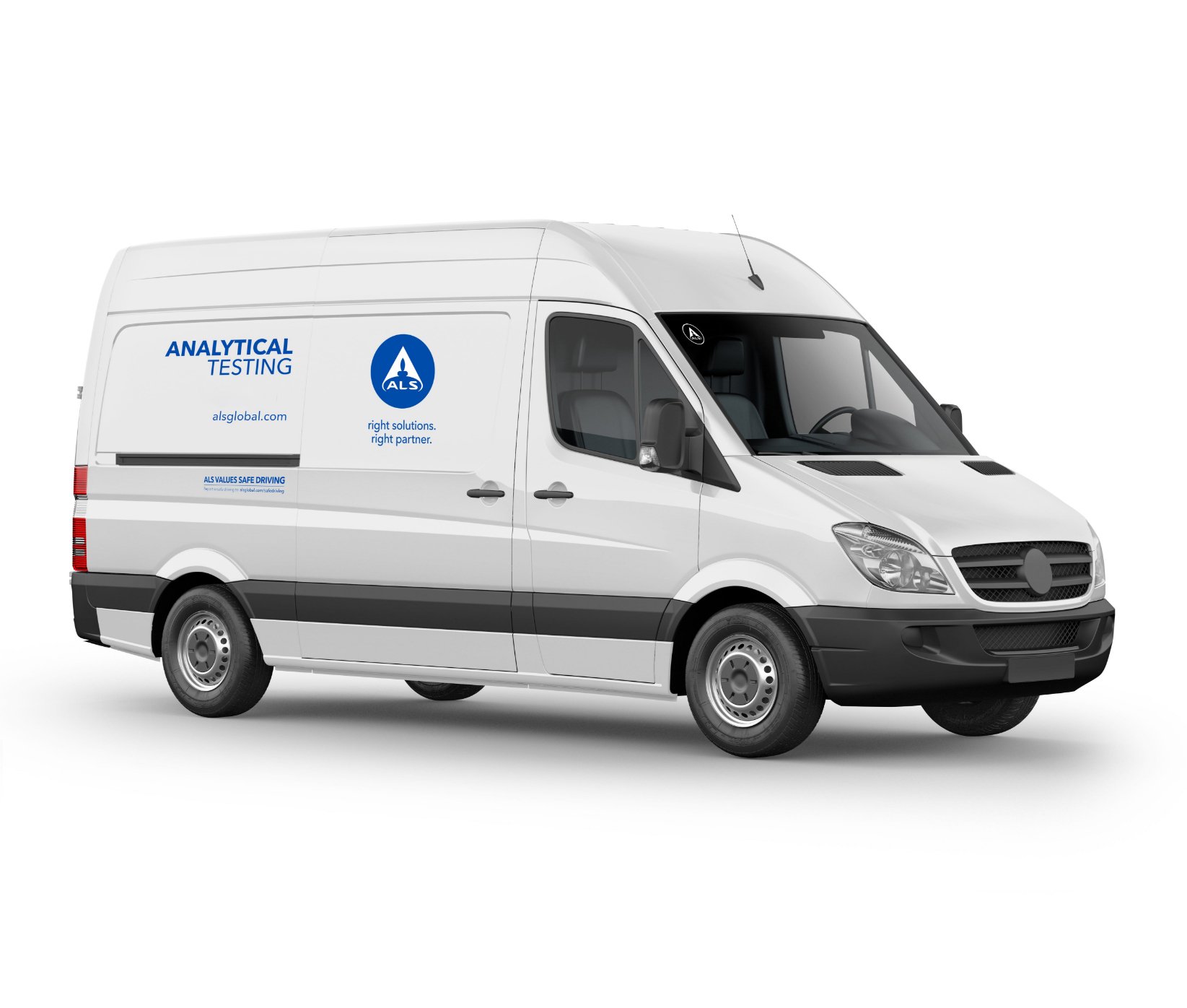 ALS courier van