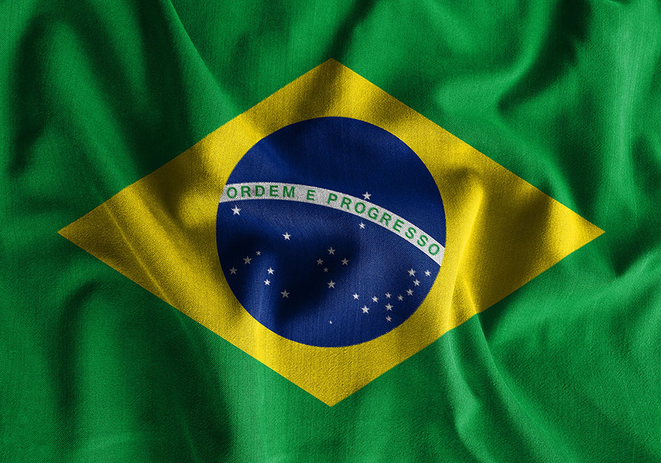 The image depicts the flag of Brazil.