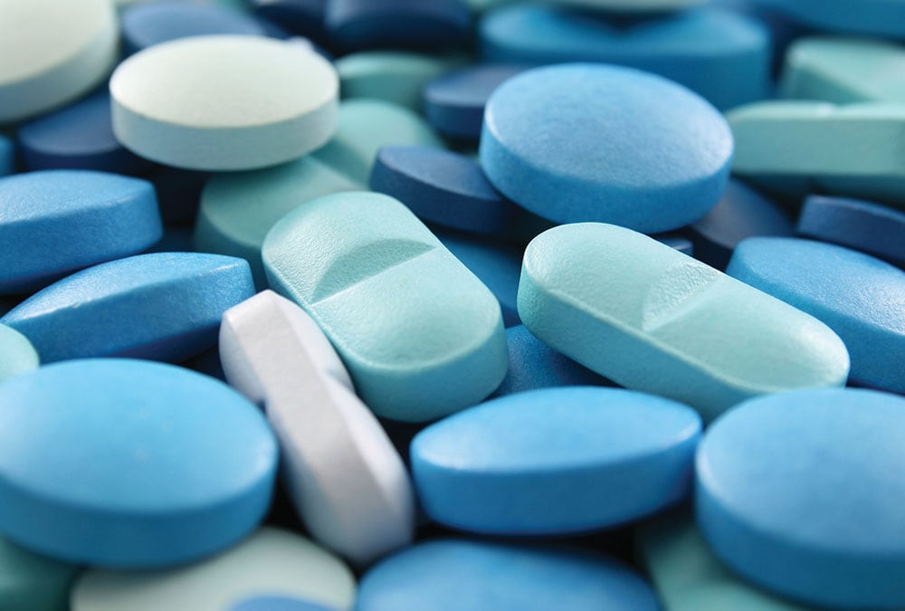 Carousel Scroll Item - Pharmaceutical Services Assorted Blue Pills