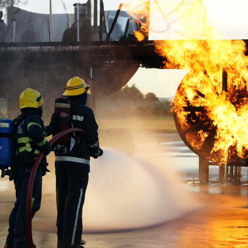 Airport firefighters