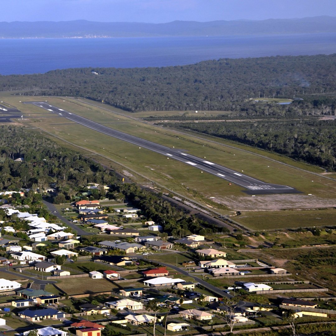 Industrial area near airport