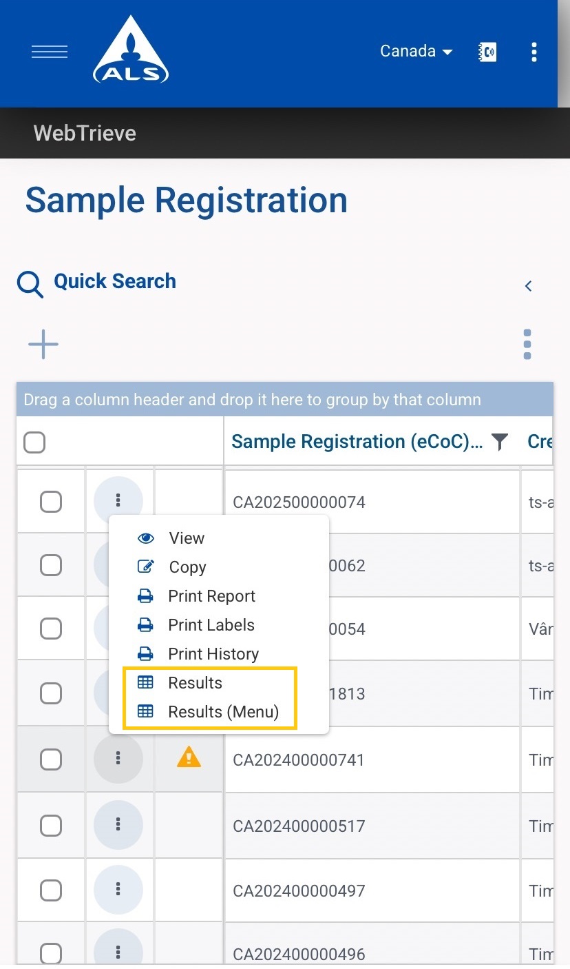 Figure 2. Sample Registration Module