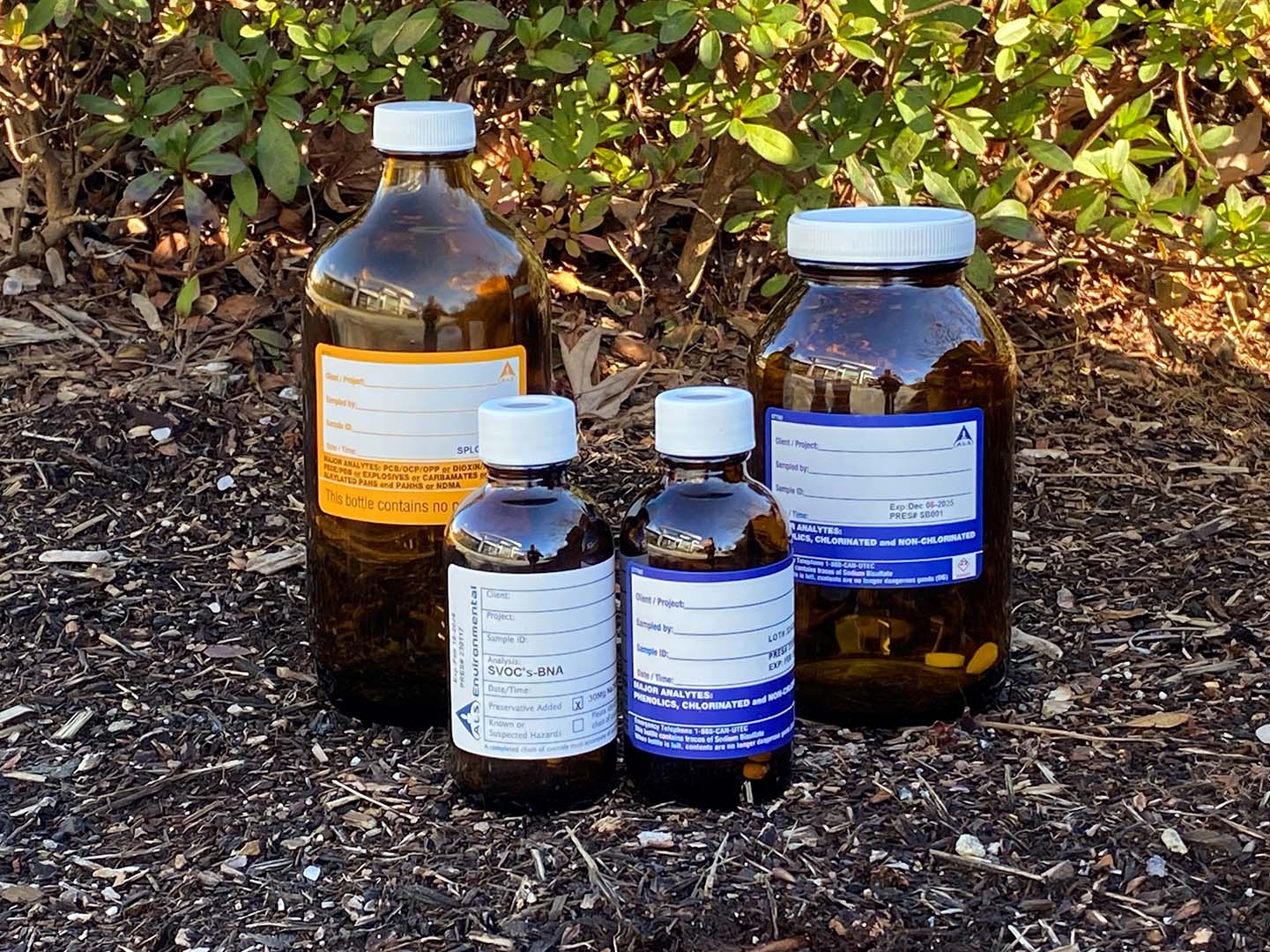 Figure 2. New 100 mL bottles versus old 500 mL bottles