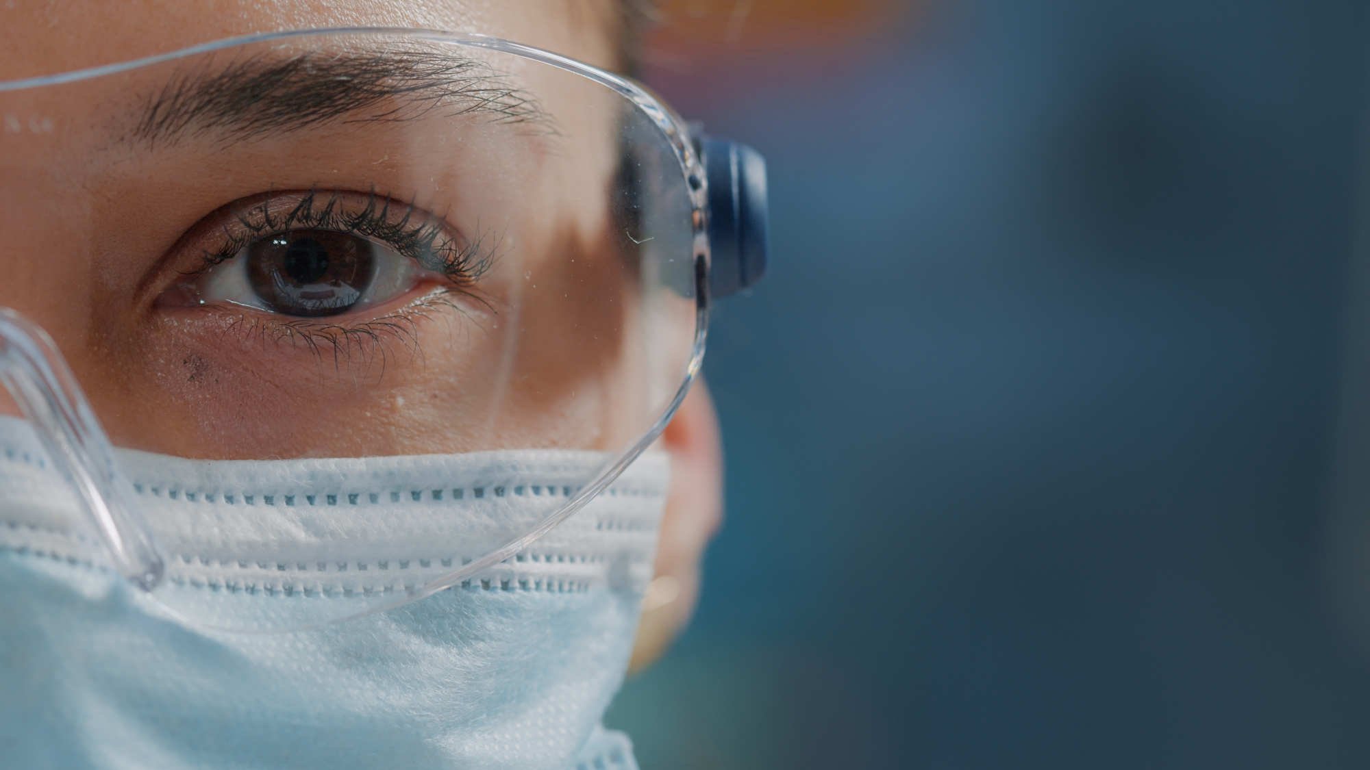 laboratory technician with PPE