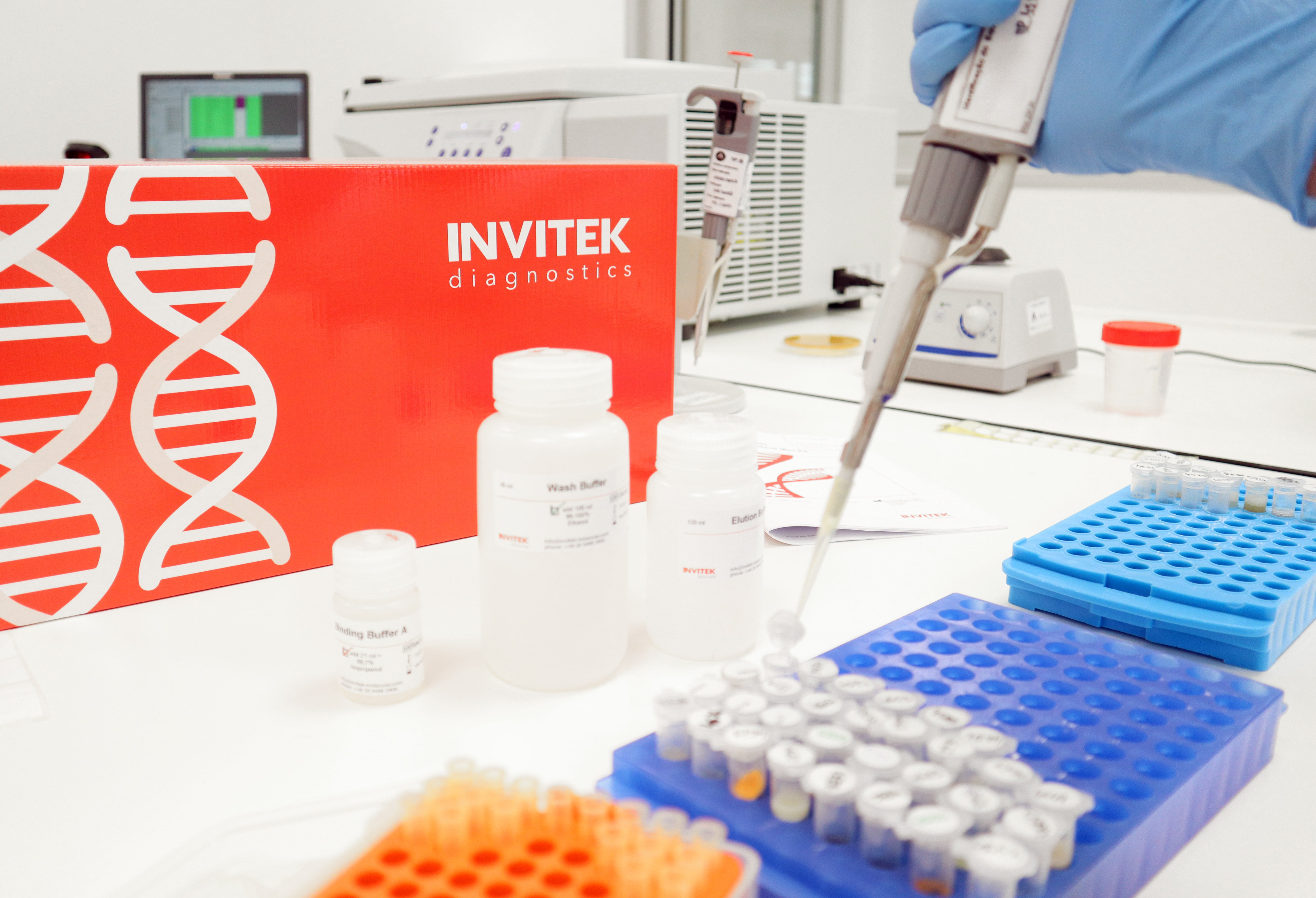 InviMag product box in lab