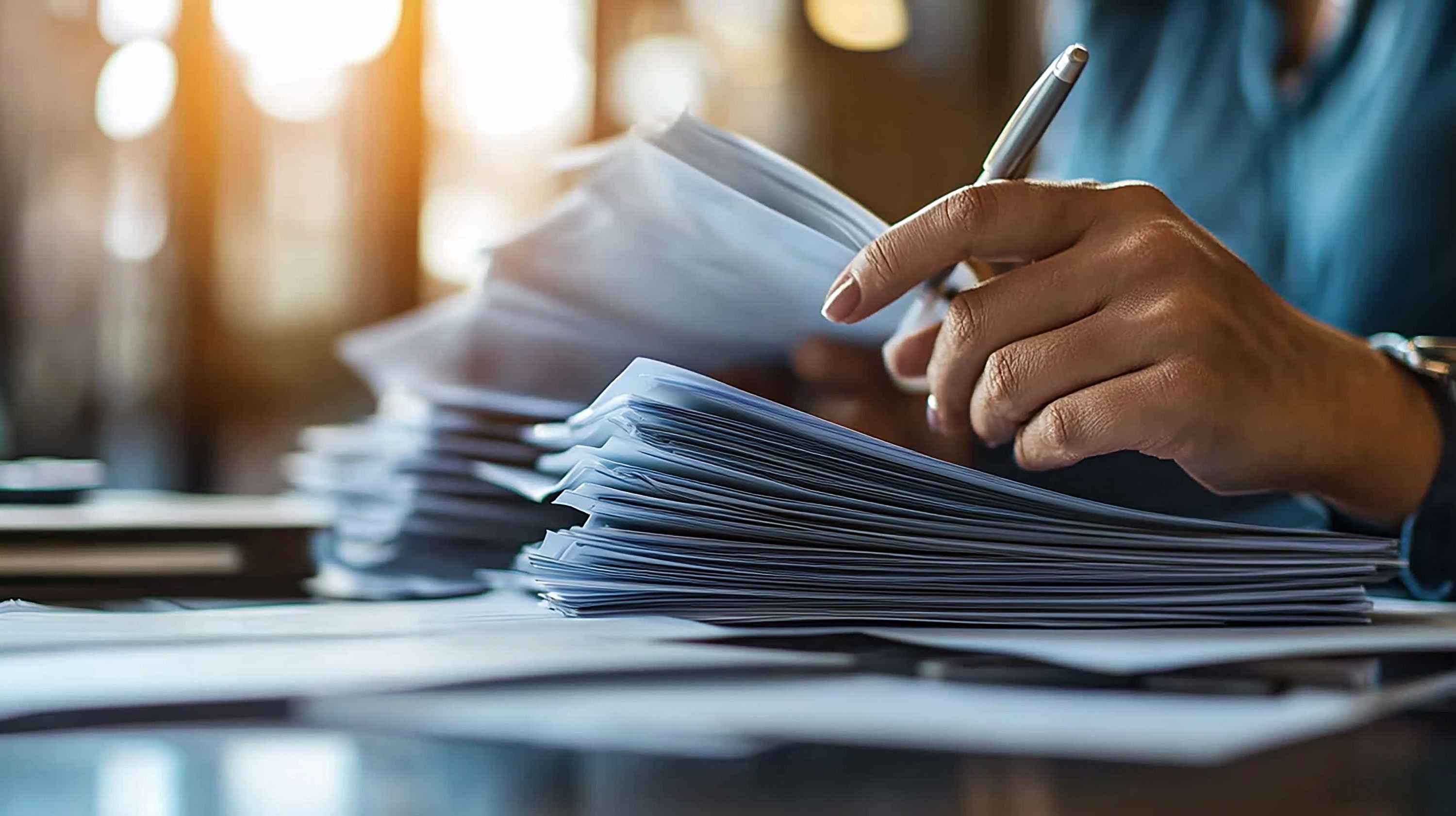 Illustrates a scenario that highlights how advanced document management technologies ensure regulatory compliance and governance standard