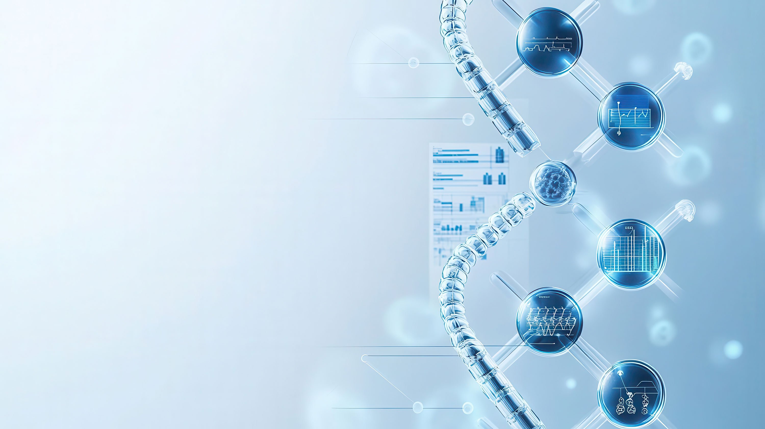 Visualization of a biopharma companys workflow from lab to clinic