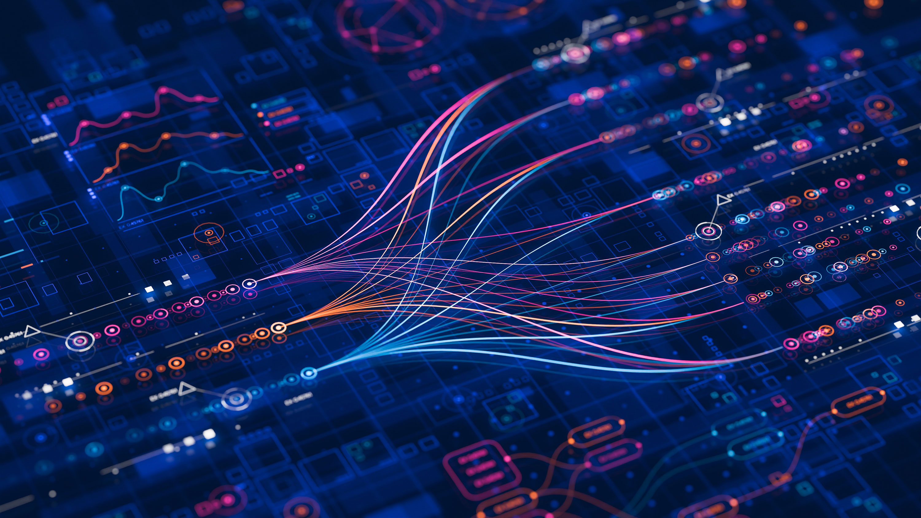 Image depicting data science analysis with artificial intelligence and generative modeling.