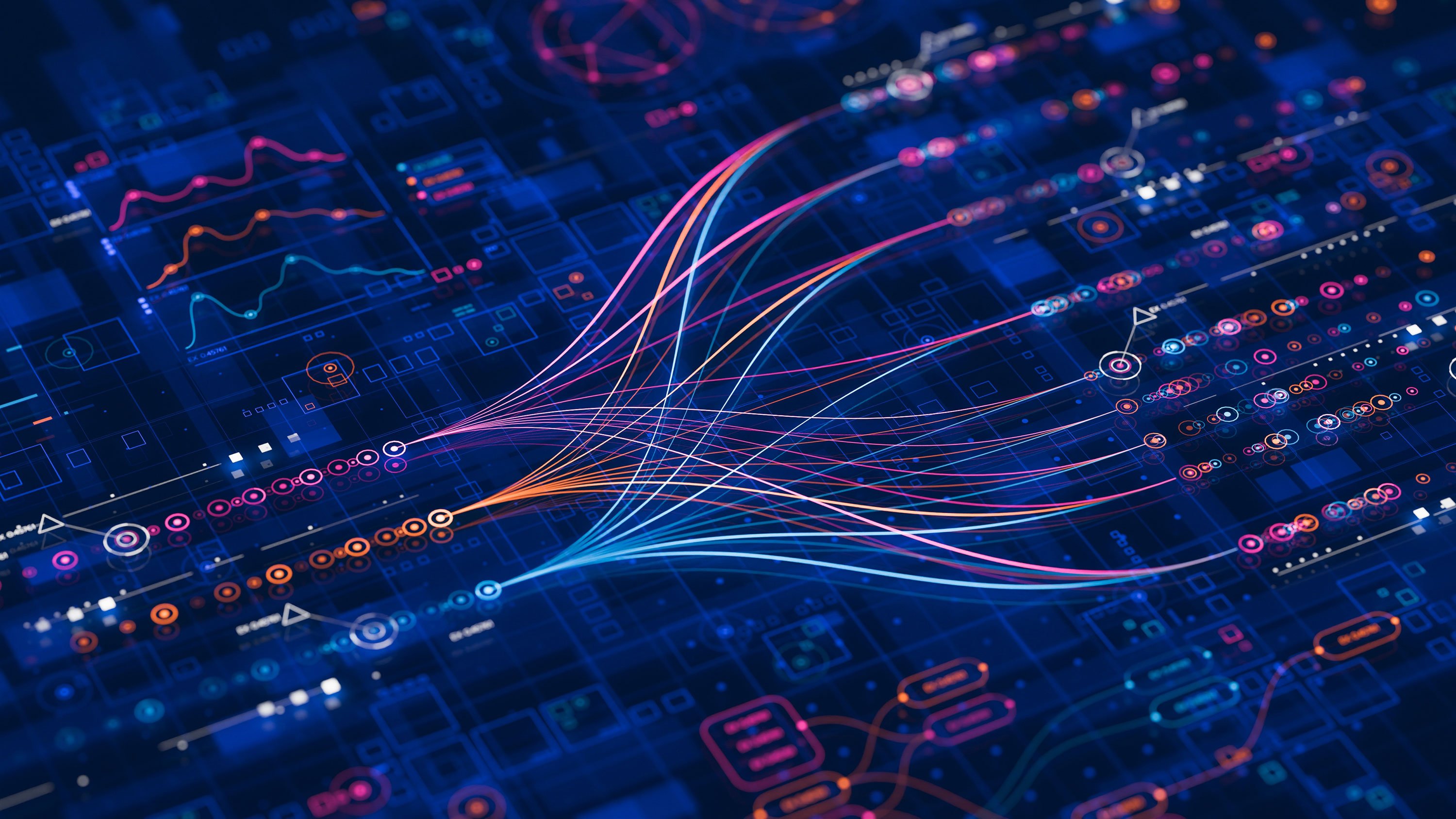 Image depicting data science analysis with artificial intelligence and generative modeling.