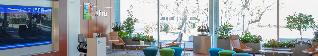 HQ lobby with chairs