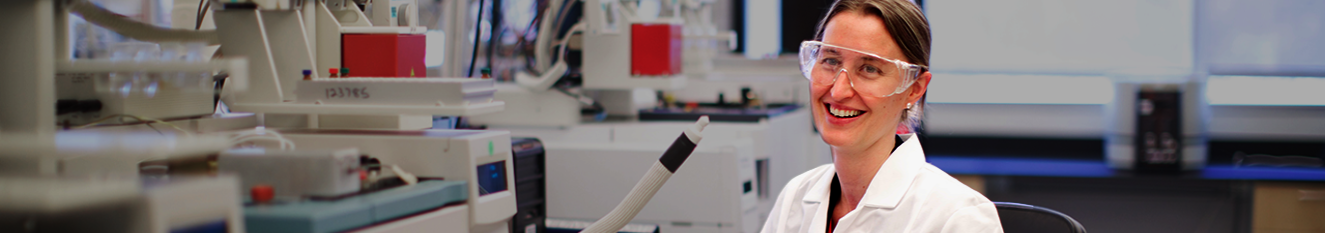 woman working in lab