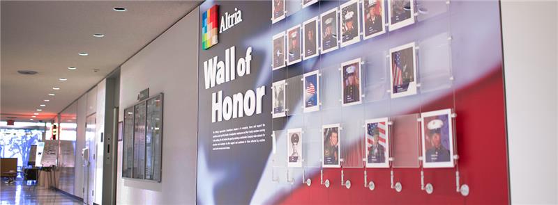 wall of veterans photos