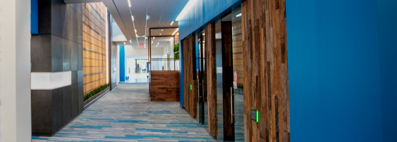 hallway in altria's headquarters building