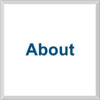 Gray bordered square with the word “About” in white, centered horizontally and vertically.