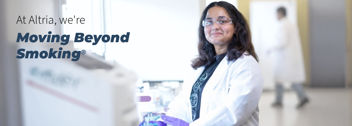 An image of a female scientist in a lab