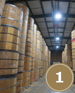 tobacco hog heads in warehouse