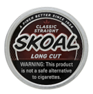 A round tin of Skoal Moist Smokeless Tobacco