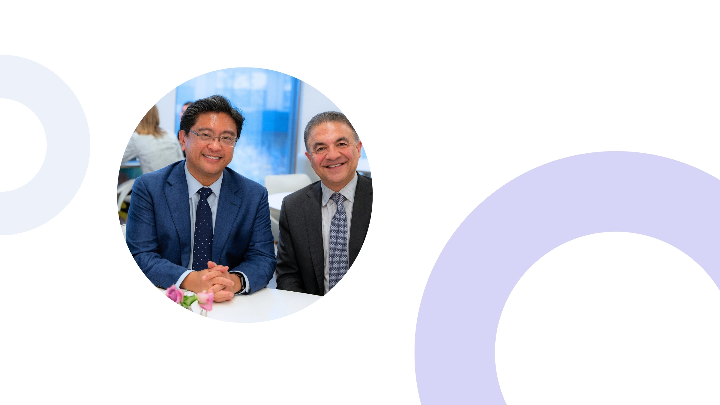 Two women physicians smiling together