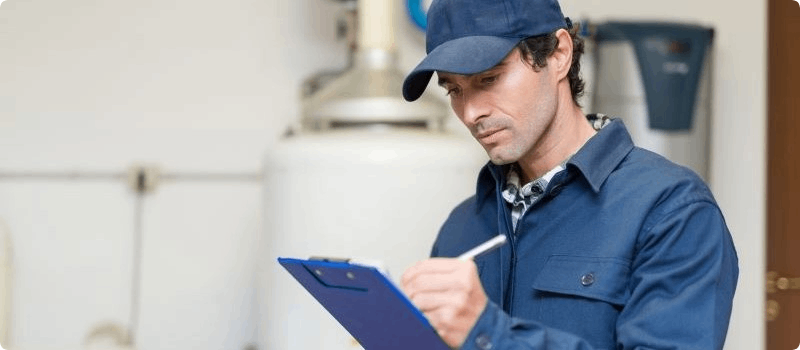 Man with clipboard