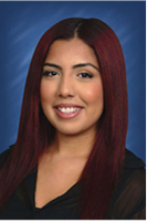 a woman with red hair