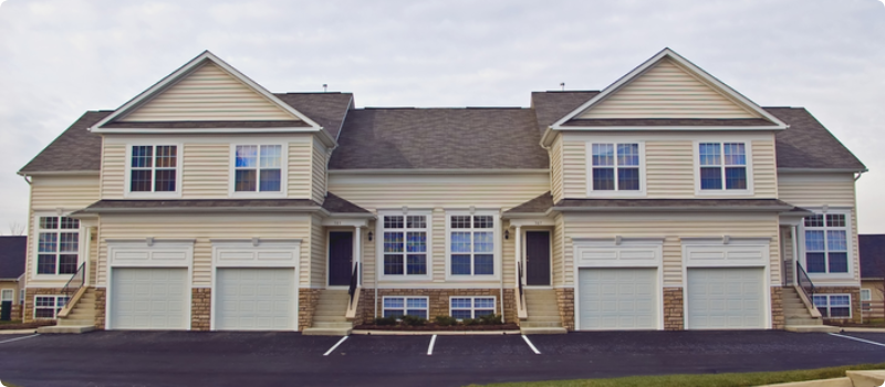a building of four condos