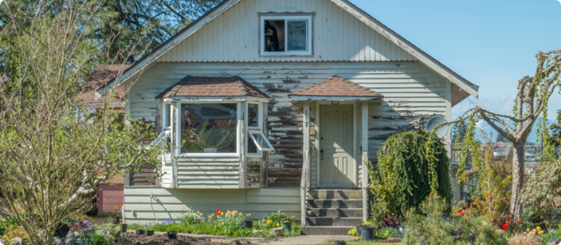 a home in need of fixing up