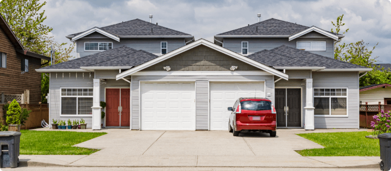A two-home duplex.