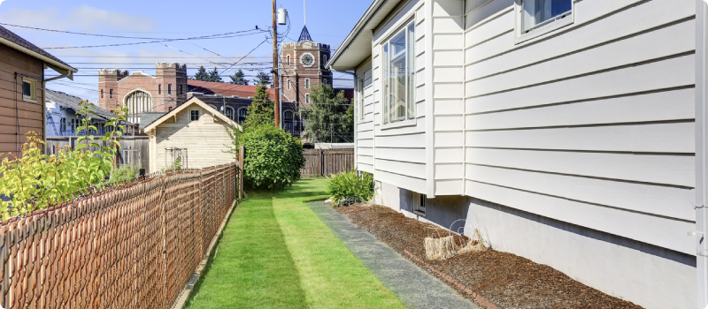 the siding of a home