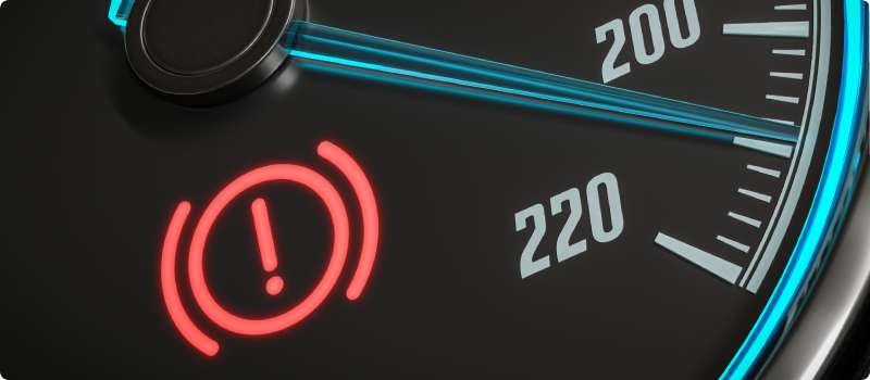 Brake system warning light