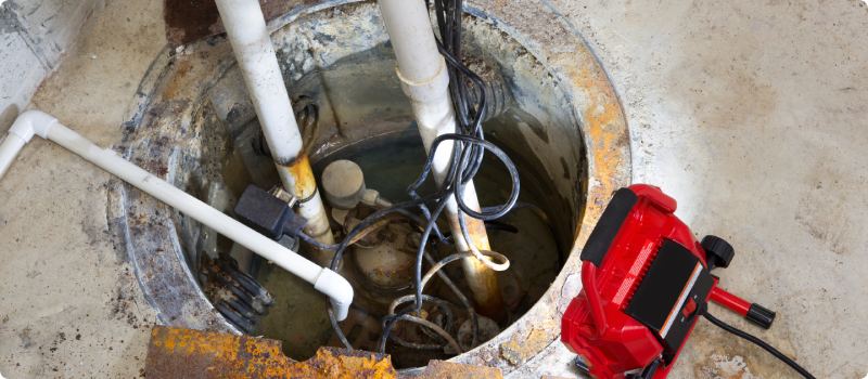 Repairing a sump pump