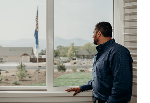 Jared Allen Home for Wounded Warriors Daniel Tingle American Flag