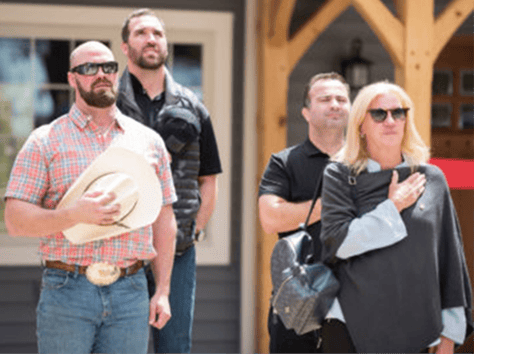 Jared Allen Home for Wounded Warriors Tom Block Hats Off