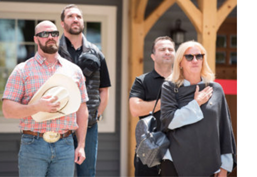 Jared Allen Home for Wounded Warriors Tom Block Hats Off