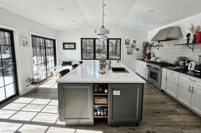 Black windows in a Kitchen by Renewal by Andersen