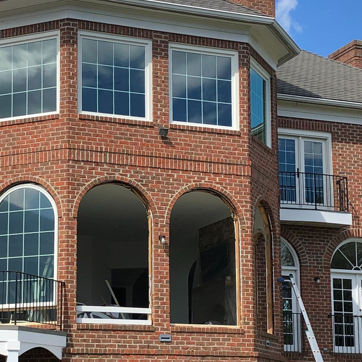 Exterior of the window install