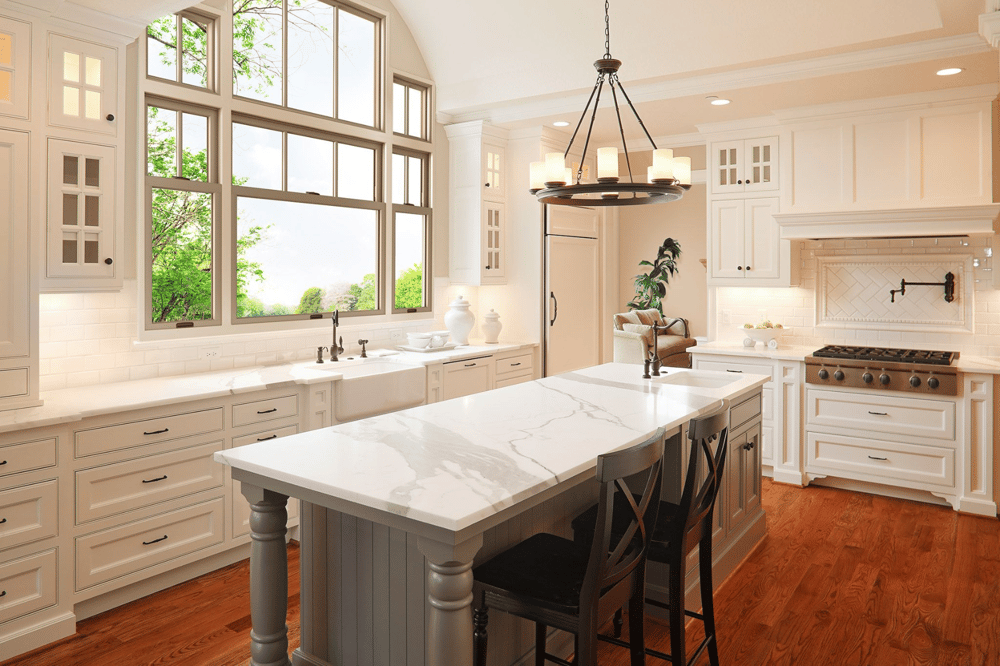 Kitchen with brand new Renewal by Andersen windows