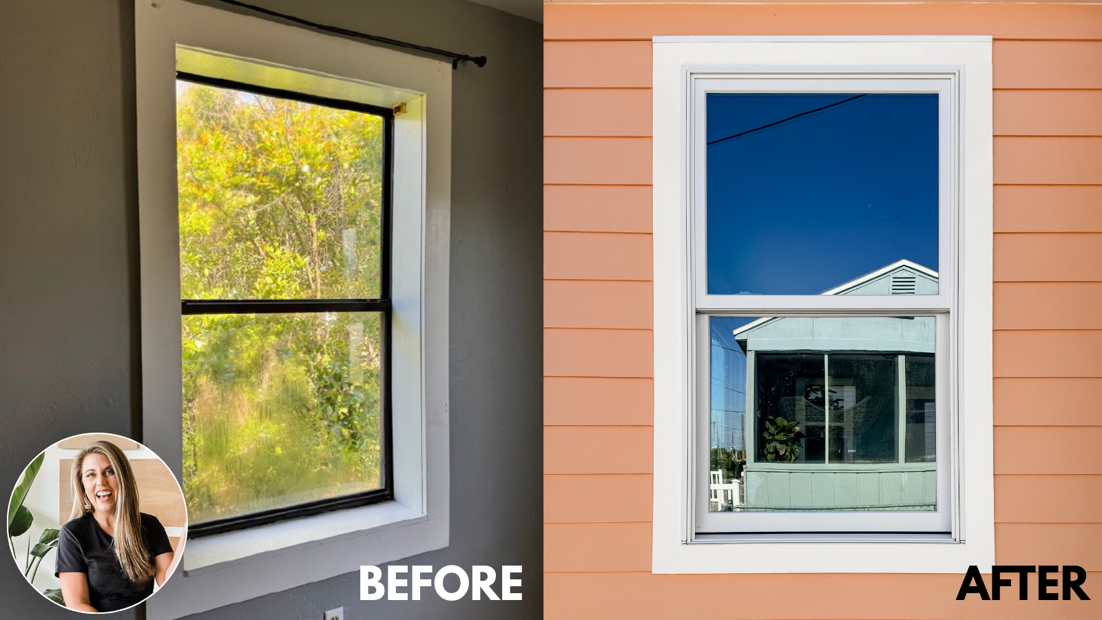 How Renewal by Andersen window upgrade looks before and after