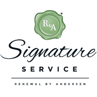 The logo for signature service. Signature service combines the best people, a superior process, and an exclusive product.