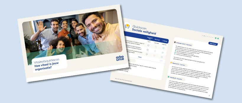 Vitaliteitsquickscan Arbo Unie