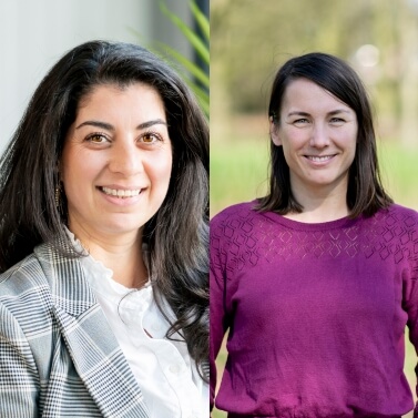 Anja Takak en Iris Arends